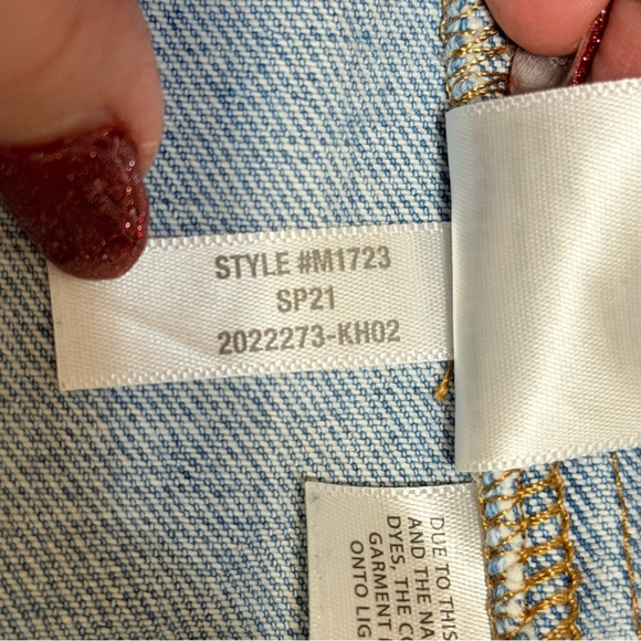 Madewell Oversized Jeans Jacket raglan sleeve 100% Cotton, size S relaxed fit - Picture 14 of 14